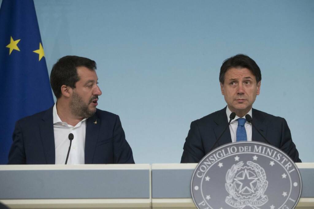 Salvini con il premier Conte